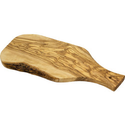 Επιφάνεια κοπής από ξύλο ελιάς, ακανόνιστη με χερουλάκι - Woodpecker