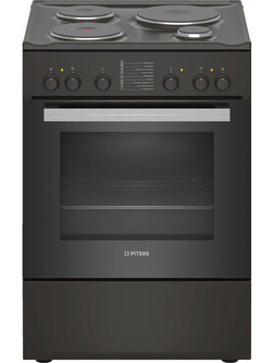 Pitsos PHA009090 Κουζίνα Ηλεκτρική 66lt με Εμαγιέ Εστίες 60cm