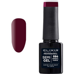 Elixir Semigel 586 Imperial Purple Ημιμόνιμο Βερνίκι Νυχιών 5ml