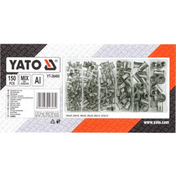 YATO YT-36460 Σετ περτσινιών πάσου αλουμινίου 150 τεμ