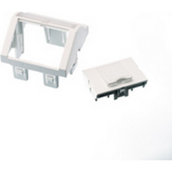 Nexans Lanmark Eu Style AngLED 45 X 45 Module 1 Snap-In Λευκό