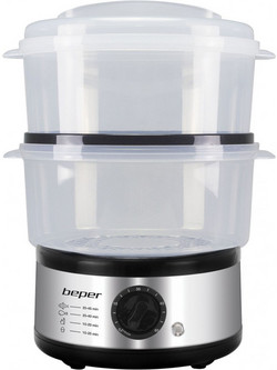 Beper Ατμομάγειρας 5lt 500W με 2 Επίπεδα Μαγειρέματος BC.261
