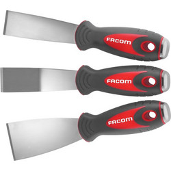 Facom 235.J1PB - Σπάτουλα με Inox Λάμα και Πλαστική Λαβή Σετ 3τμχ