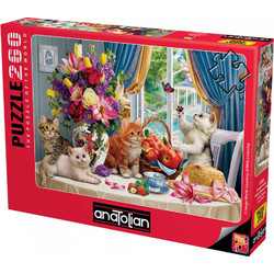 Puzzle Anatolian Γατάκια Στο Τραπέζι 260 Κομμάτια