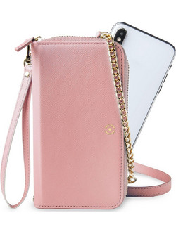 Θήκη Wallet Clutch Celly for Smartphone Up to 6.5'' Ροζ