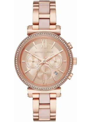 Michael Kors Sofie Γυναικείο Ρολόι με Ροζ Χρυσό Μεταλλικό Μπρασελέ MK6560
