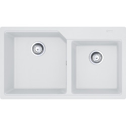 Franke Urban UBG 620-86 Polar White Ένθετος Νεροχύτης Γρανίτη 86x50cm
