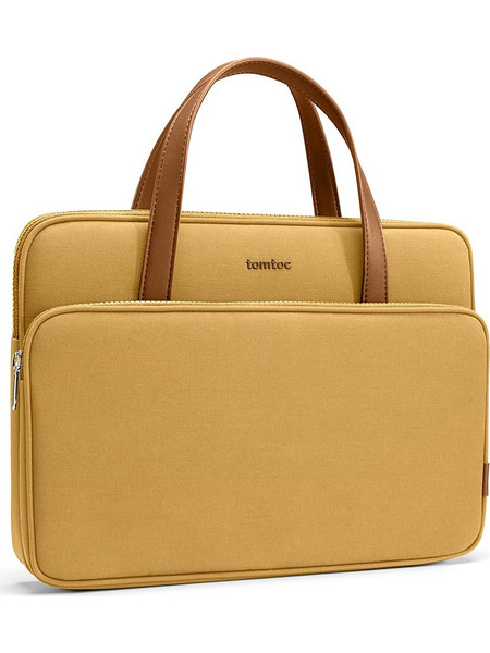 Tomtoc Premium Lady Handle Bag - Τσάντα Μεταφοράς Laptop έως 14" - Yellow (H21-C01Y01)