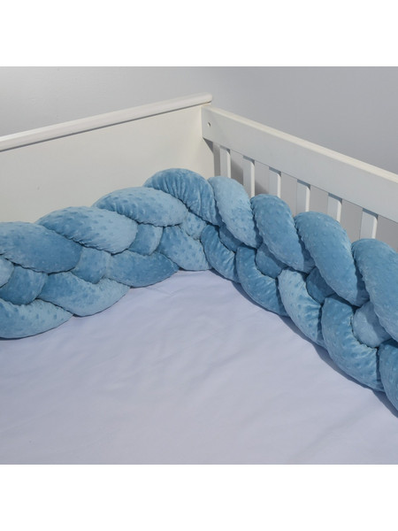 Baby Oliver Des 9270 Πάντα Κούνιας Πλεξούδα Μπλε 24x200cm