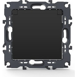 Acaelec Prime Πρίζα Σούκο Ασφαλείας με Καπάκι Ματ Ανθρακί (1000116105)