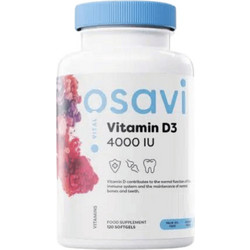 Osavi Vitamin D3 4000iu 120 Μαλακές Κάψουλες
