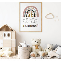 ΠΑΙΔΙΚΗ ΑΦΙΣΑ RAINBOW 2 48287 (PVC/PLEXIGLASS ΧΡΩΜΑ ΦΥΣΙΚΟΥ ΞΥΛΟΥ) 30x40cm