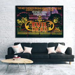 Πίνακας σε καμβά - Vintage Movie Posters - Evil Dead - 45 x 30 εκ