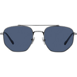 Vogue VO4220S 5136/80 Ανδρικά Γυαλιά Ηλίου Aviator Κοκάλινα Μεταλλικά Ασημί με Μαύρο Φακό