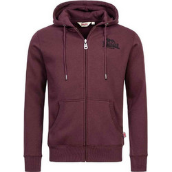 Lonsdale Annalong Ανδρική Ζακέτα Φούτερ με Κουκούλα και Φερμουάρ Μπορντό 117196-2030