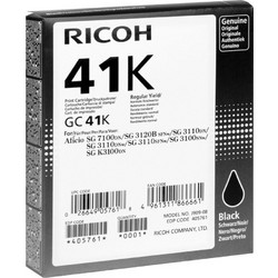 Ricoh GC-41K Black Μελάνι Εκτυπωτή Inkjet 405761