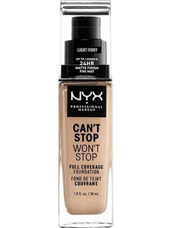 Nyx Can't Stop Won't Stop Full Coverage Light Ivory Liquid Foundation 30ml