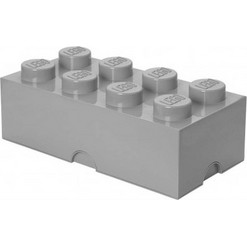 Lego Storage Brick 8 Light Grey για 6+ Ετών