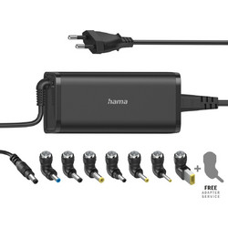 Hama Φορτιστής Laptop 90W 19V 5.6A με Ενσωματωμένο Καλώδιο Τροφοδοσίας & Σετ Βυσμάτων 200003