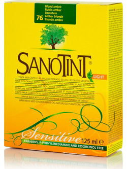 Sanotint Light 76 Ξανθό Κεχριμπάρι Φυτική Ημιμόνιμη Βαφή Μαλλιών Χωρίς Αμμωνία 125ml