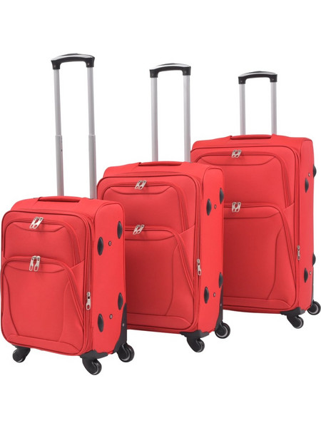 vidaXL 91316 Σετ Βαλίτσες 3τμχ Κόκκινες