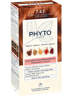 Phyto PhytoColor 7.43 Ξανθό Χρυσοχάλκινο Φυτική Μόνιμη Βαφή Μαλλιών 50ml