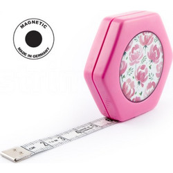 HEXAGON MAGNETIC PINK Μεζούρα αναστρέψιμη 150cm