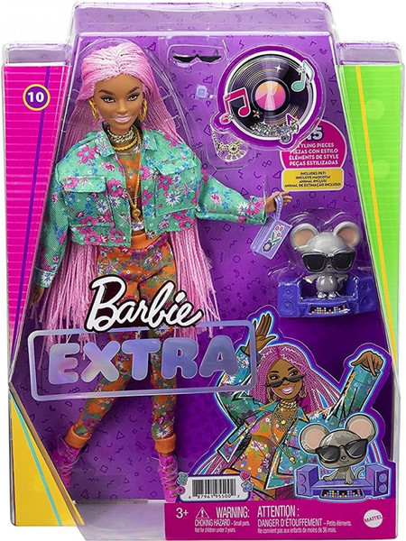 Mattel Barbie Extra Pink Braids