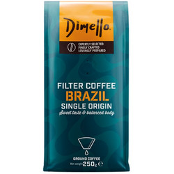Dimello Brazil Single Origin Καφές Φίλτρου Arabica Αλεσμένος 250gr