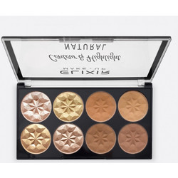 Elixir Contour & Highlight Natural 844A Bronzer & Highlighter Palette 4gr