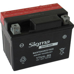Sigma Motion Μπαταρία Μοτοσυκλέτας YTX4L-BS 50A 3Ah