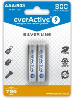 everActive Silver Line AAA 750mAh 2τμχ