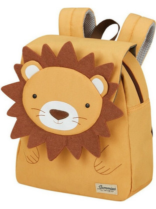 Samsonite Happy Sammies Eco Lion Lester Σχολική Τσάντα Πλάτης Δημοτικού Κίτρινη 142431-9674