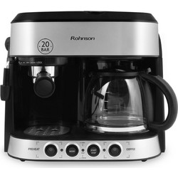 Rohnson R-974 Πολυκαφετιέρα Φίλτρου Espresso & Cappuccino 20bar 1850W