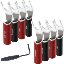 AudioQuest SureGrip-100 MultiSize Spades silver plated - 8 τεμαχια