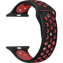 Rockrose Starry Night Λουράκι Σιλικόνης Black / Red (Apple Watch 42 / 44 / 45mm)