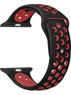 Rockrose Starry Night Λουράκι Σιλικόνης Black / Red (Apple Watch 42 / 44 / 45mm)