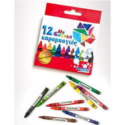Mr. Color Washable Κηρομπογιές Σετ 12τμχ