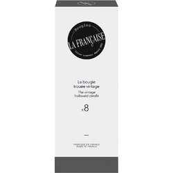 Bougies La Francaise Vintage 8 Διάτρητα Kεριά Δείπνου 7h
