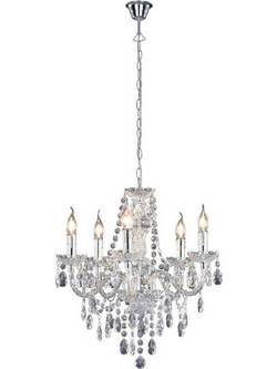 Reality Luster Πολυέλαιος 10xE14 με Κεράκια Διάφανος R1107-00 4017807108569