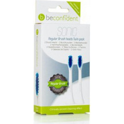 Beconfident Regular White Ανταλλακτικές Κεφαλές Ηλεκτρικής Οδοντόβουρτσας 2τμχ
