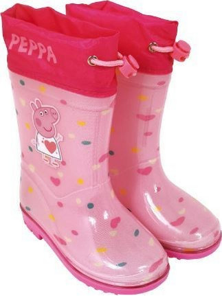 ΠΑΙΔΙΚΕΣ ΜΠΟΤΕΣ ΒΡΟΧΗΣ PEPPA PIG PVC/TEXTILE ΡΟΖ (PP13857)