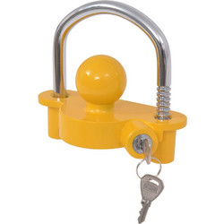 Κλειδαριά Τρέιλερ Κίτρινη Ατσάλι/Κράμα Αλουμινίου με 2 Κλειδιά