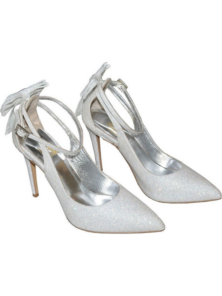 Christia bow Lou bridal pumps