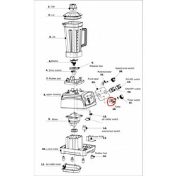 Ανταλλακτικό Timer για Blender Biolomix