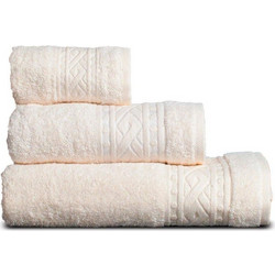 Πετσέτα Rayan Ecru Sb Home Προσώπου 50x90cm 100% Βαμβάκι