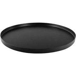 Δίσκος Στρογγυλός PT3536BK 39,5x1,5cm Black Present Time Μέταλλο
