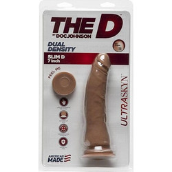 Doc Johnson Thin D 7" Firmskyn Ρεαλιστικό Dildo με Βεντούζα 19.5cm Caramel