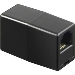 POWERTECH σύνδεσμος (μούφα) RJ45 UTP CAB-N181, 8p8c, μαύρος, 5τμχ CAB-N181