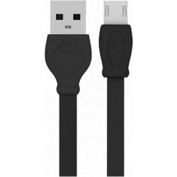 Καλώδιο φόρτισης + συχρονισμού Micro USB 2,4A-WK WDC-023 1m, μαύρο